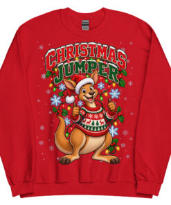Kangaroo Funny Australian Christmas Jumpers
