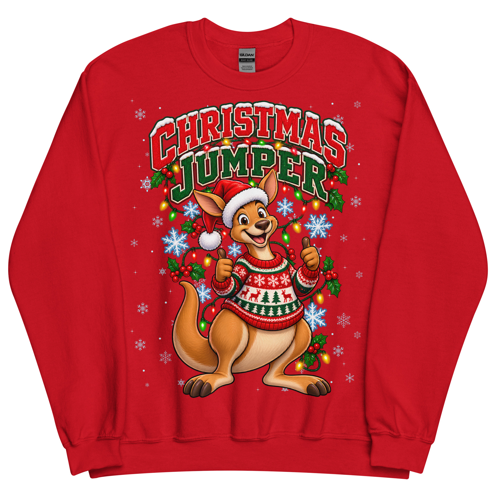 Kangaroo Funny Australian Christmas Jumpers
