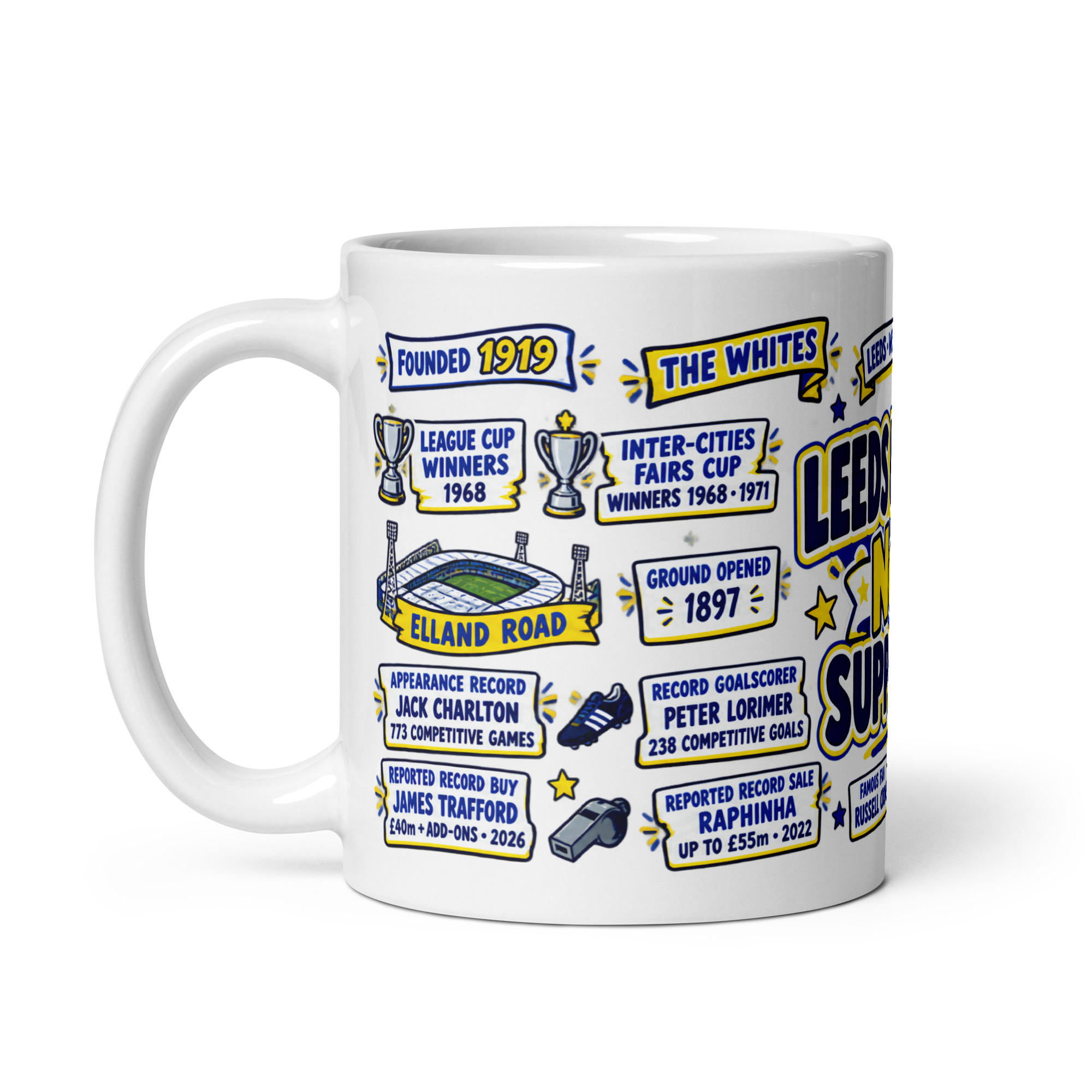 Leeds United Mug No1 Supporter Gift Mugs