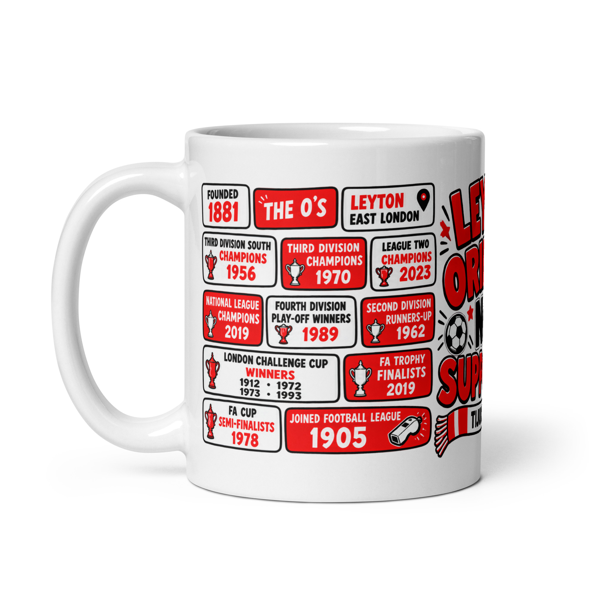 Leyton Orient Mug No1 Supporter Gift Mugs