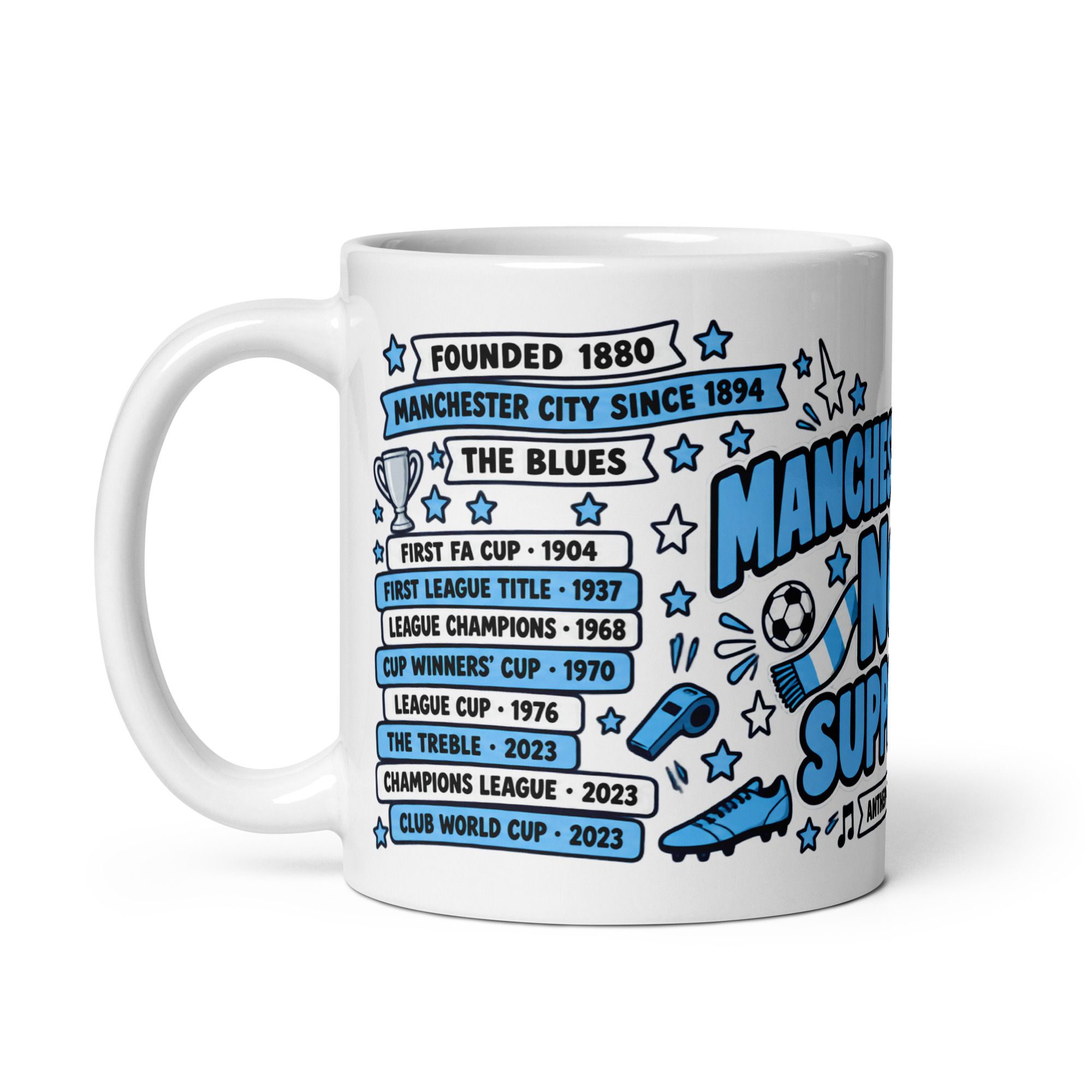 Manchester City No1 Supporter Mug