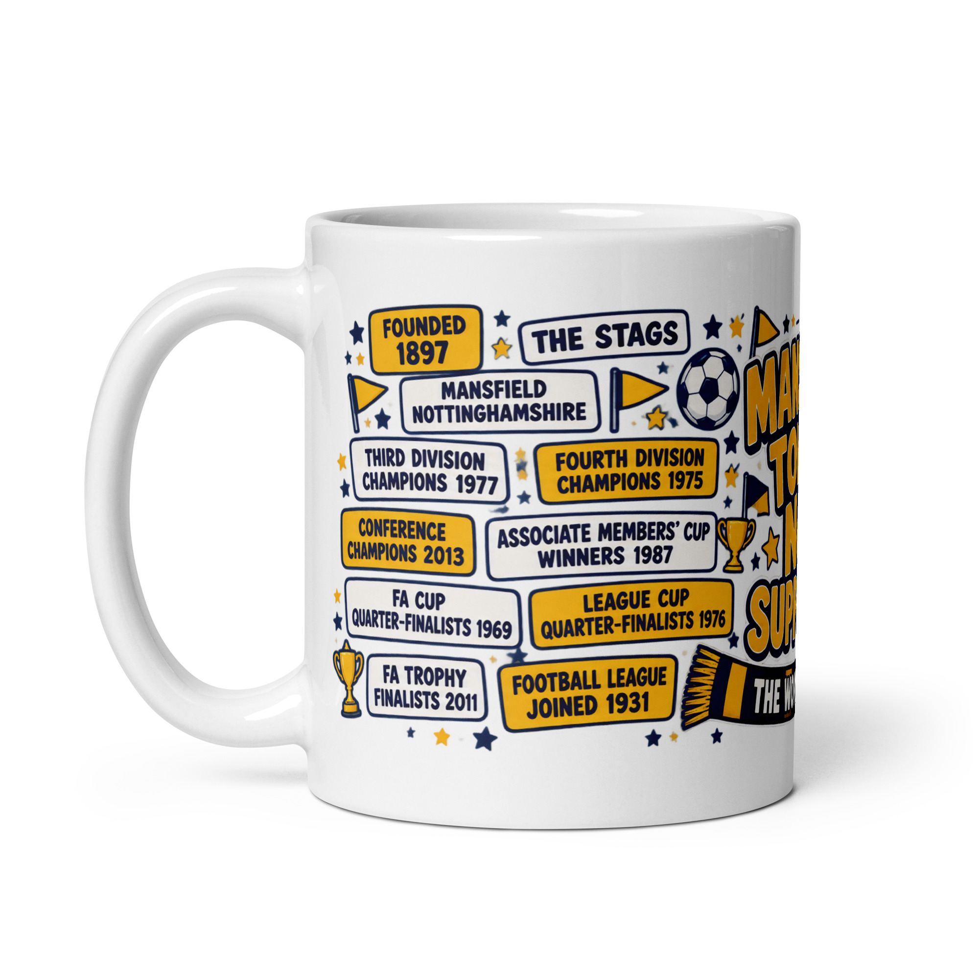Mansfield Town Mug No1 Supporter Gift Mugs