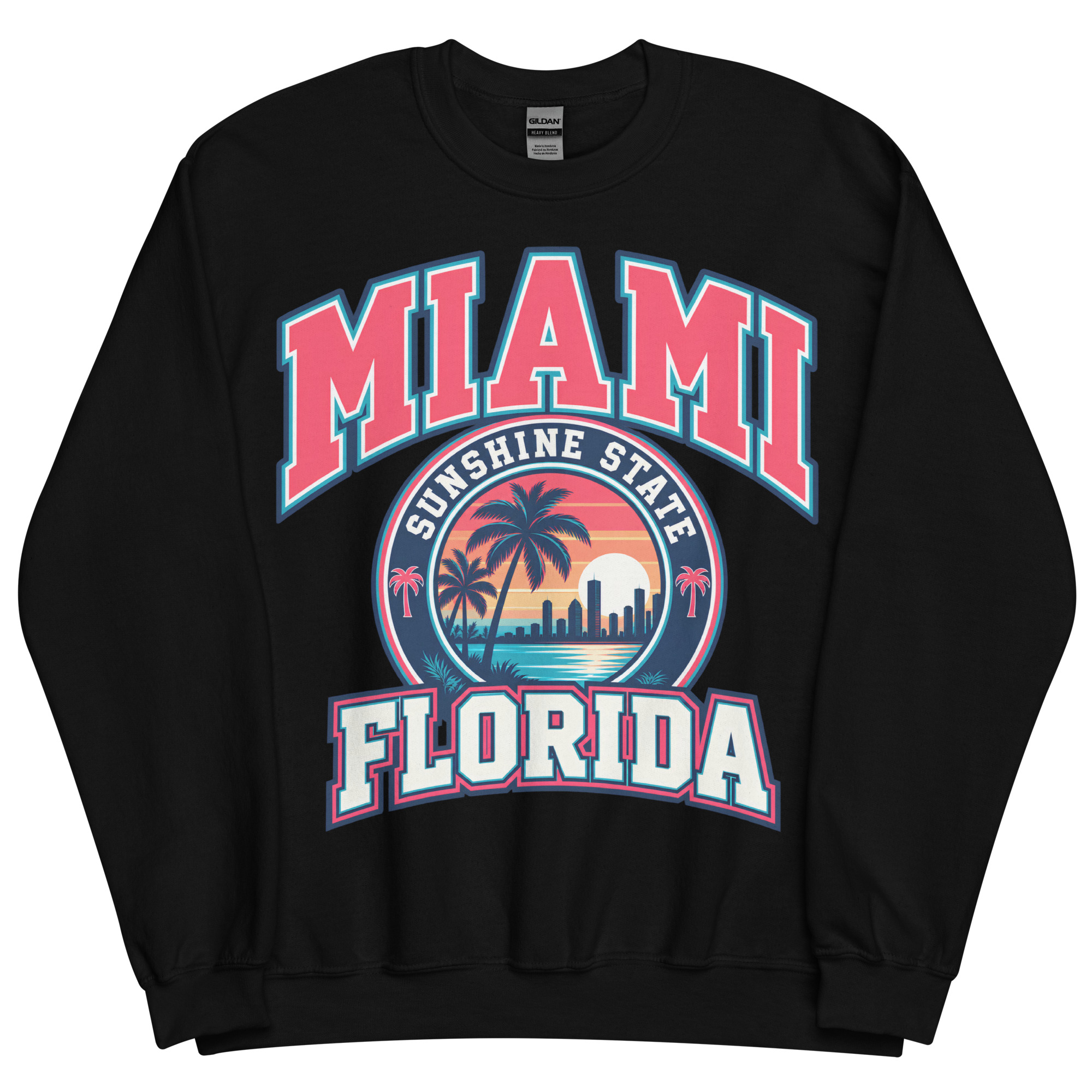 Miami Florida Sunshine State Varsity Sweatshirts Jumpers