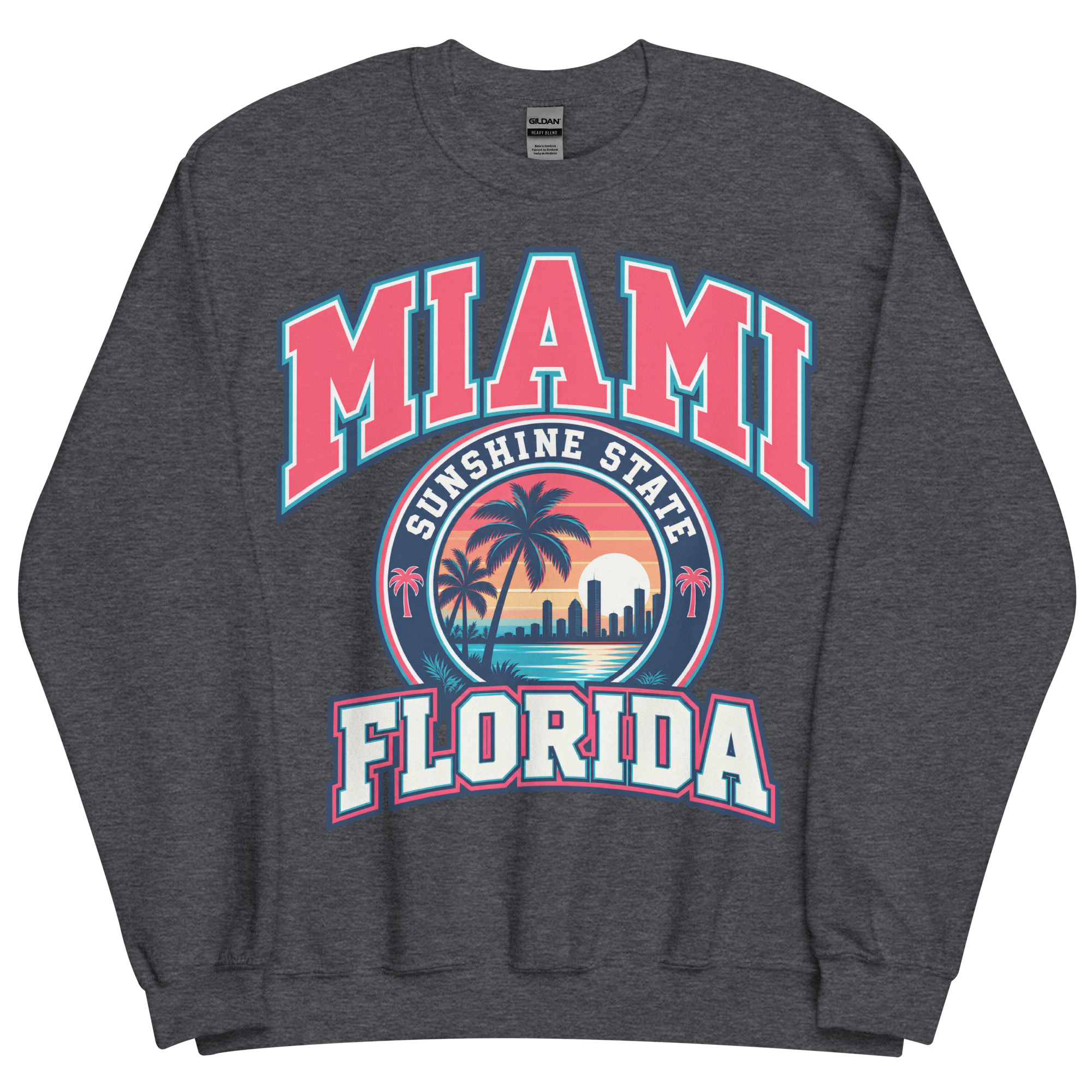 Miami Florida Sunshine State Varsity Sweatshirts Jumpers
