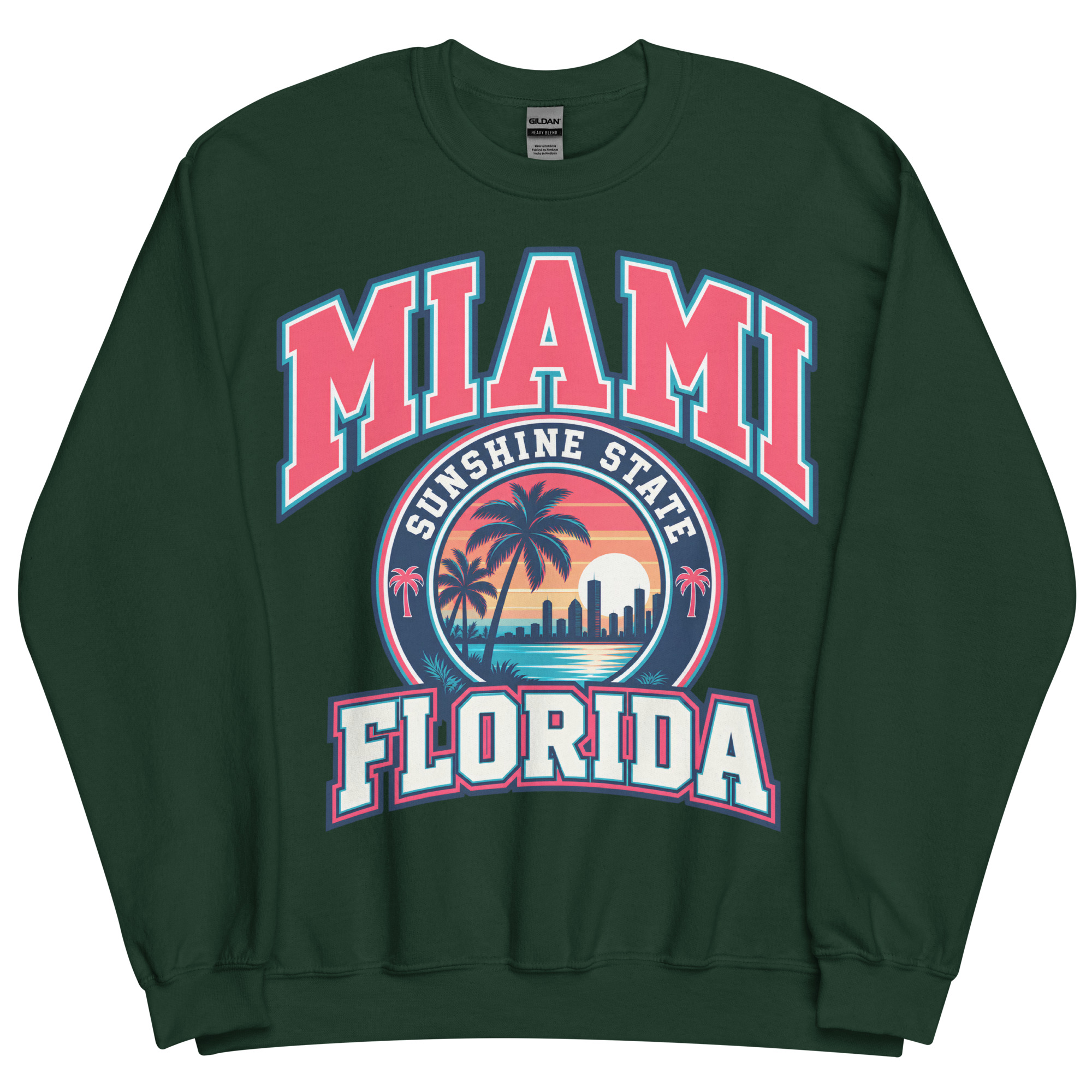 Miami Florida Sunshine State Varsity Sweatshirts Jumpers