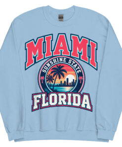 Miami Florida Sunshine State Varsity Sweatshirts Jumpers