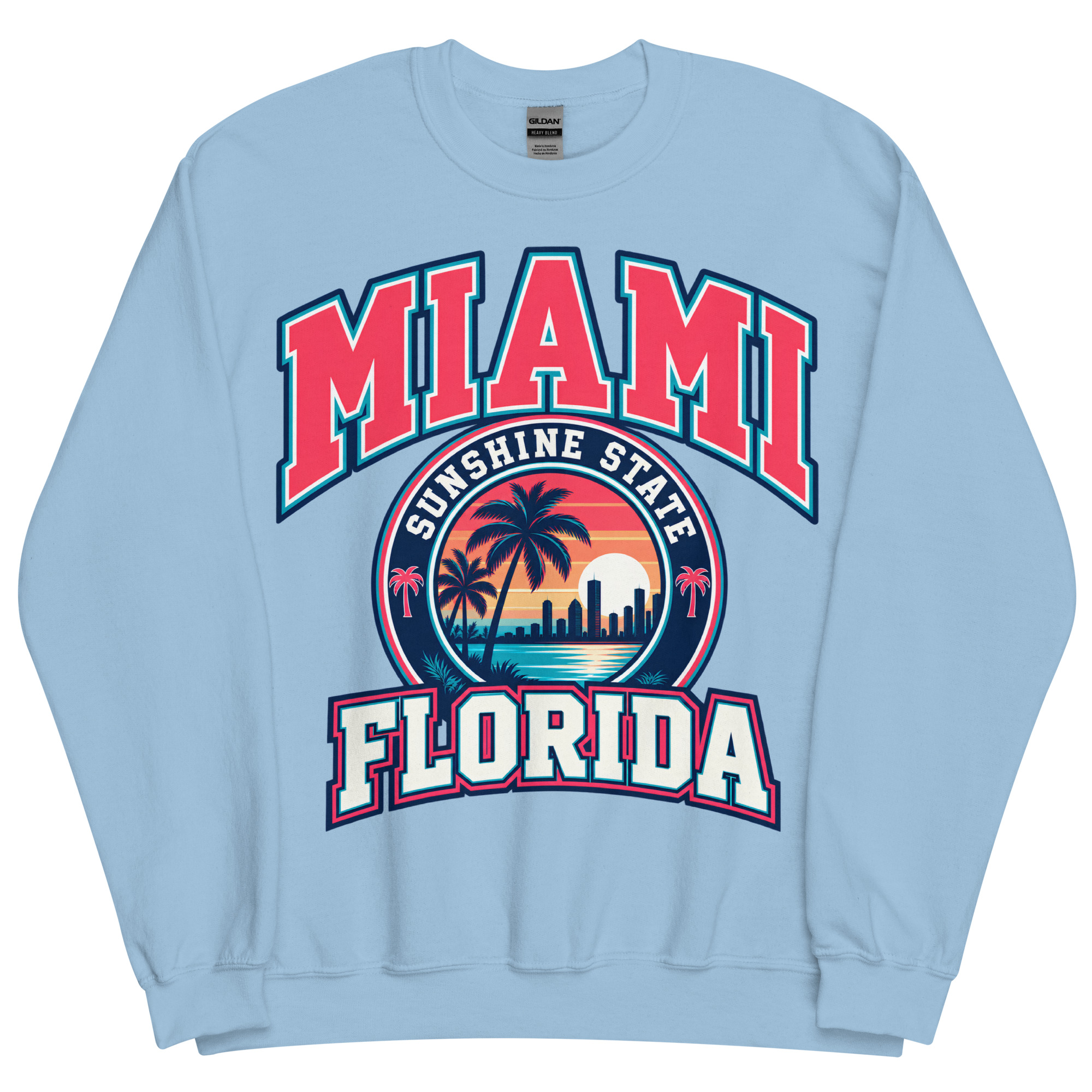 Miami Florida Sunshine State Varsity Sweatshirts Jumpers