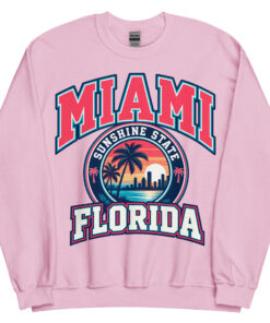 Miami Florida Sunshine State Varsity Sweatshirts Jumpers