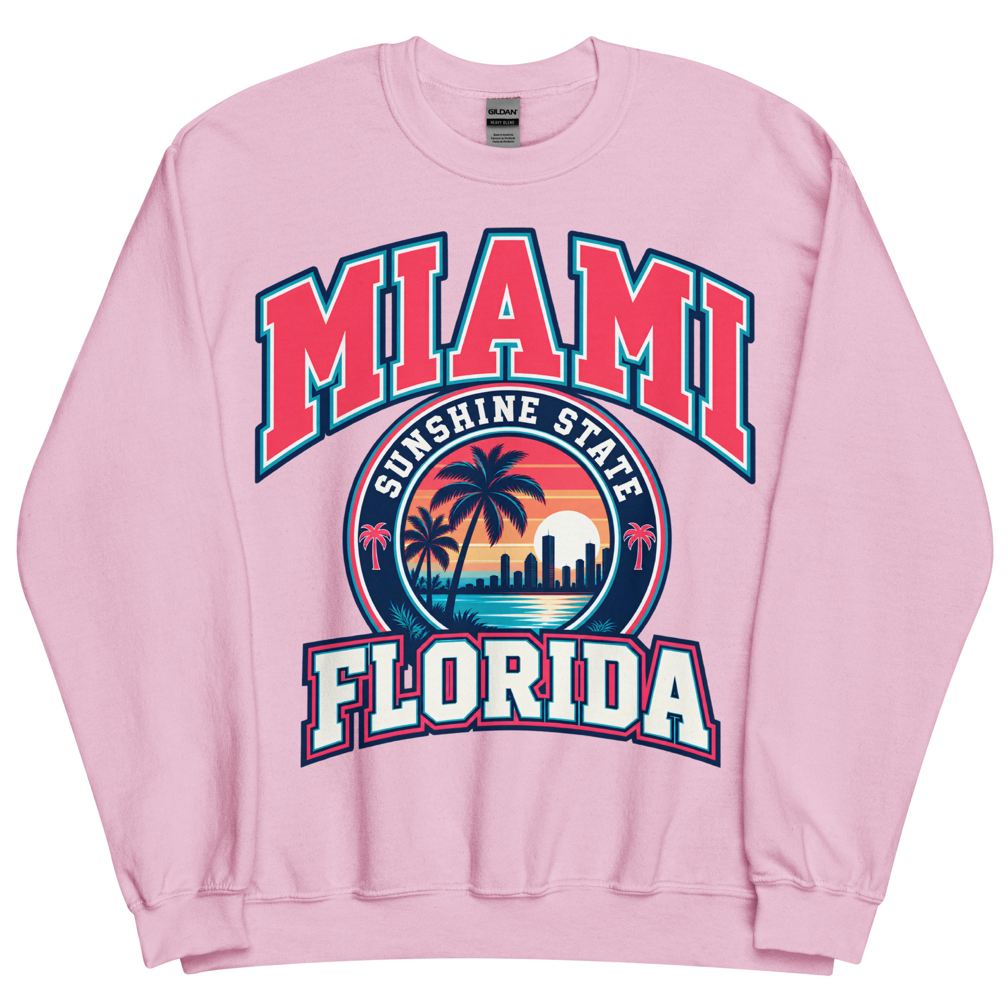 Miami Florida Sunshine State Varsity Sweatshirts Jumpers
