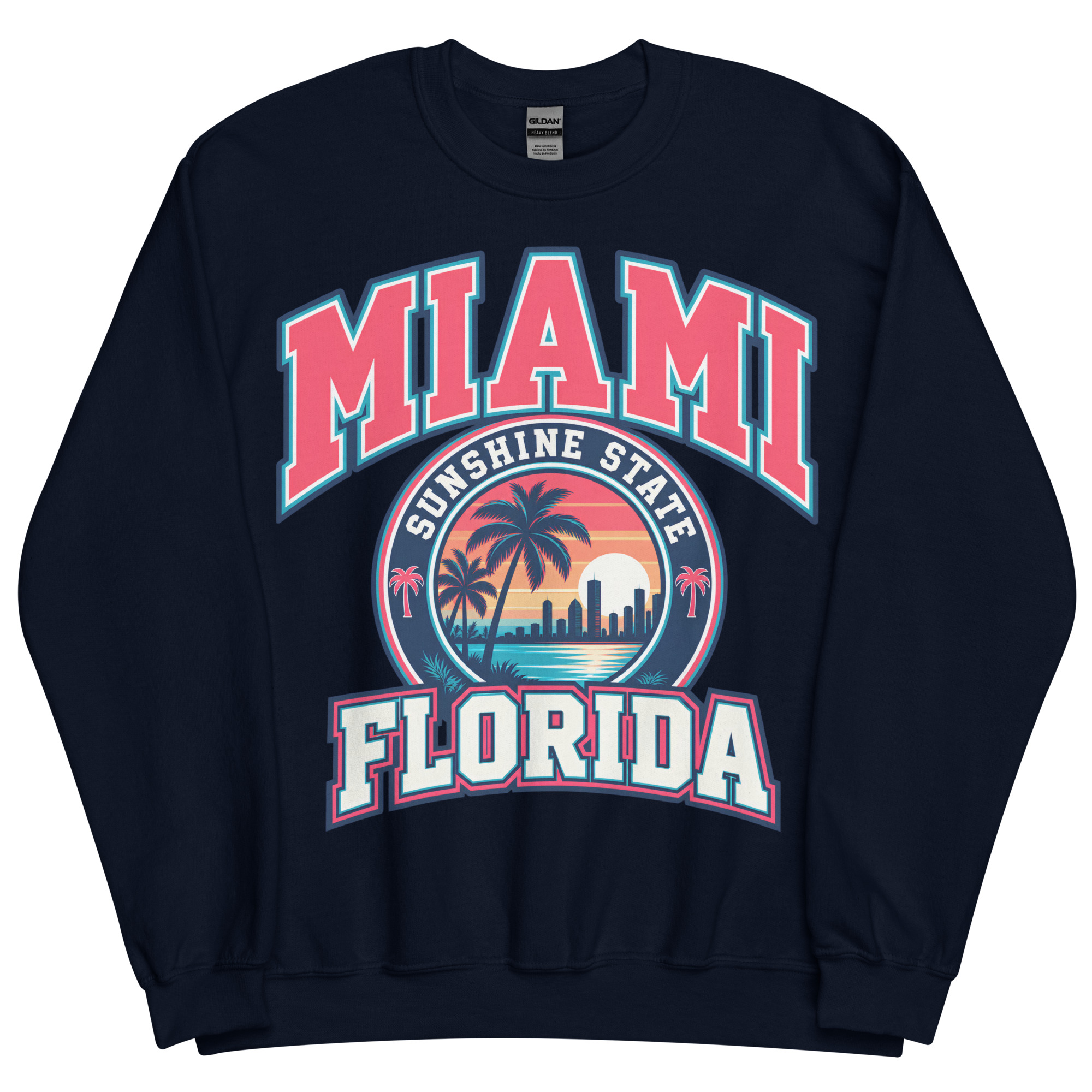 Miami Florida Sunshine State Varsity Sweatshirts Jumpers