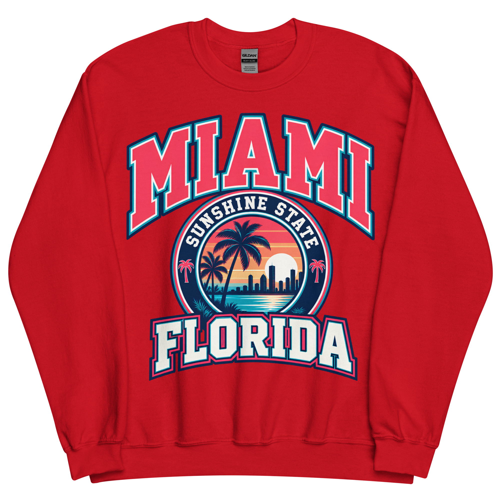 Miami Florida Sunshine State Varsity Sweatshirts Jumpers