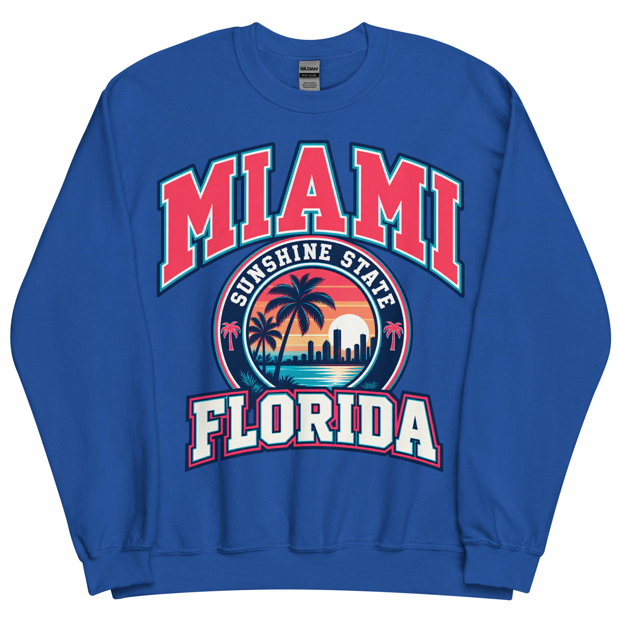 Miami Florida Sunshine State Varsity Sweatshirts Jumpers