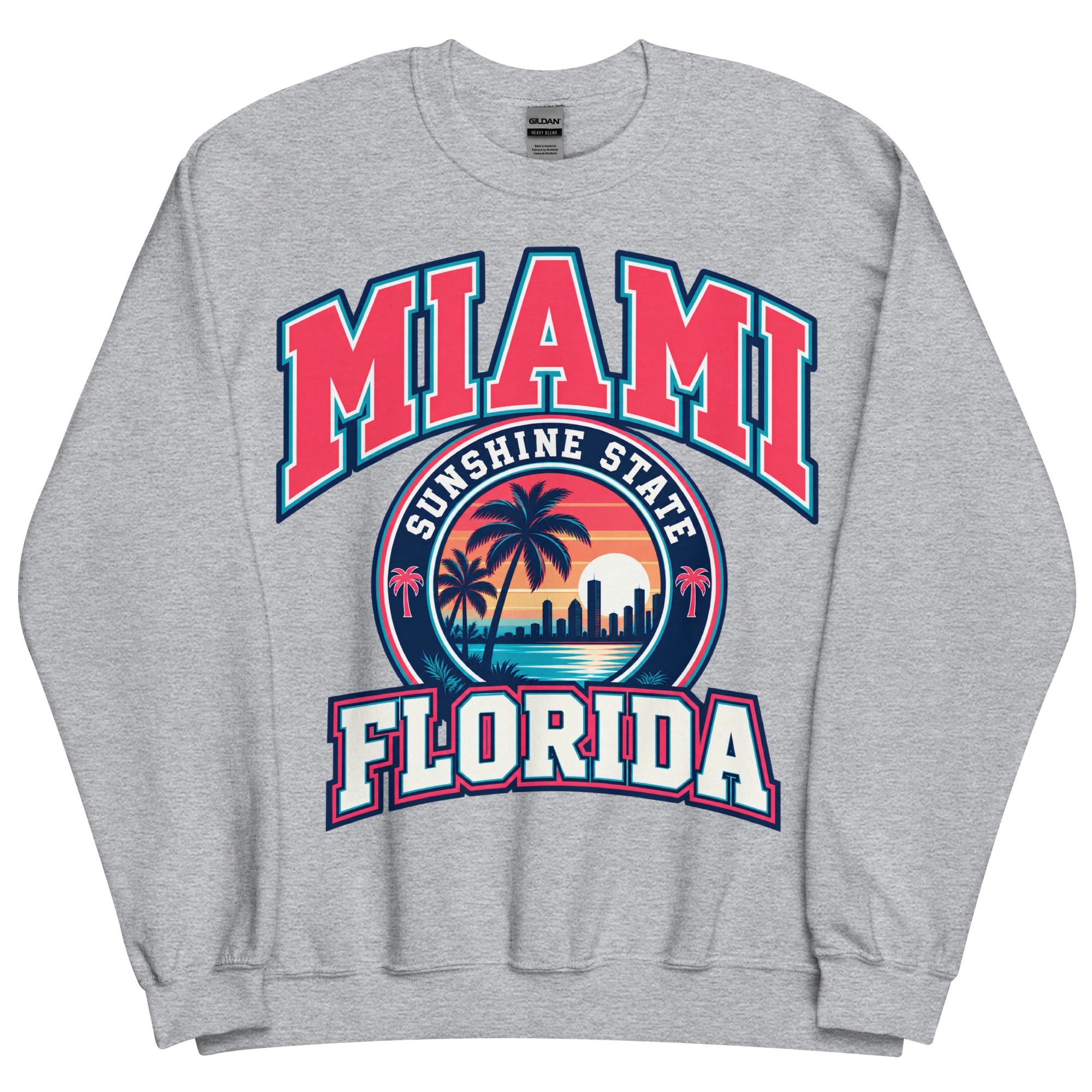 Miami Florida Sunshine State Varsity Sweatshirts Jumpers