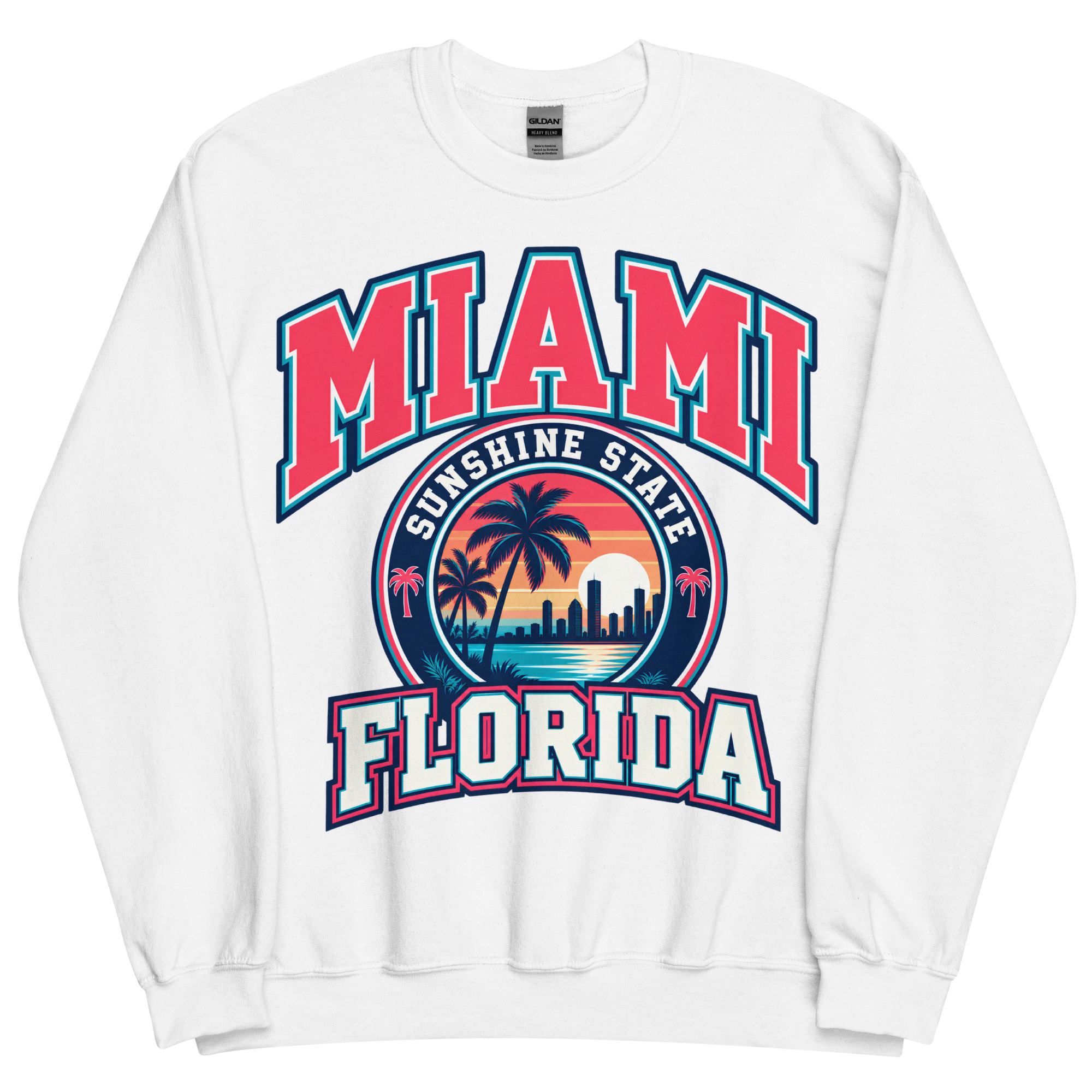 Miami Florida Sunshine State Varsity Sweatshirts Jumpers