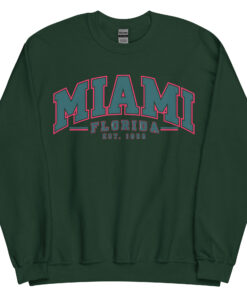 Miami Florida Varsity Sweatshirts Jumpers