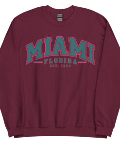 Miami Florida Varsity Sweatshirts Jumpers