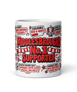 Middlesbrough Mug No1 Supporter Gift Mugs