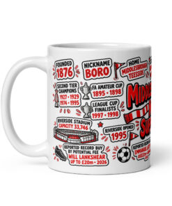 Middlesbrough Mug No1 Supporter Gift Mugs