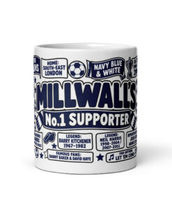 Millwall Mug No1 Supporter Gift Mugs