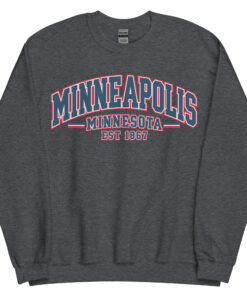 Minneapolis Minnesota Varsity Sweatshirts College Style