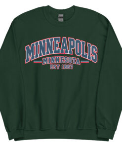 Minneapolis Minnesota Varsity Sweatshirts College Style