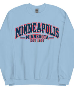 Minneapolis Minnesota Varsity Sweatshirts College Style