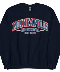 Minneapolis Minnesota Varsity Sweatshirts College Style