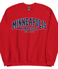 Minneapolis Minnesota Varsity Sweatshirts College Style