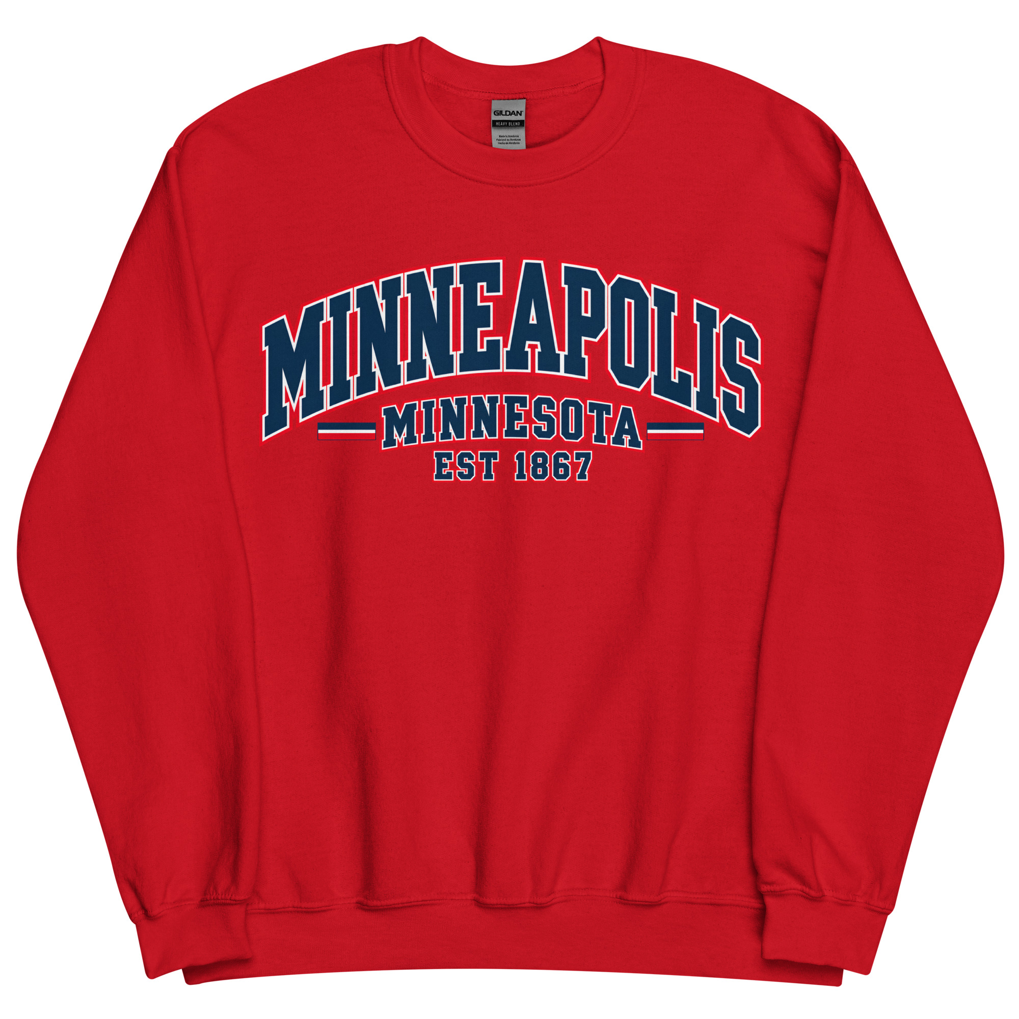 Minneapolis Minnesota Varsity Sweatshirts College Style