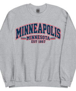 Minneapolis Minnesota Varsity Sweatshirts College Style