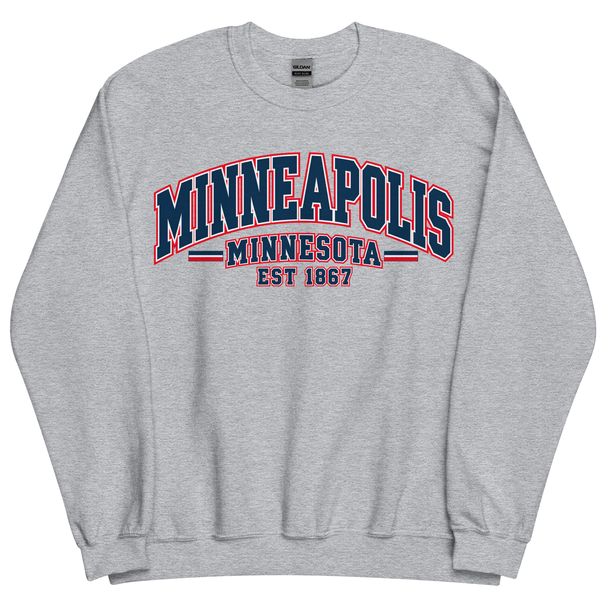 Minneapolis Minnesota Varsity Sweatshirts College Style