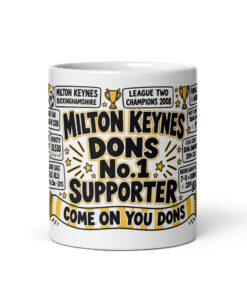 MK Dons Mug No1 Supporter Gift Mugs