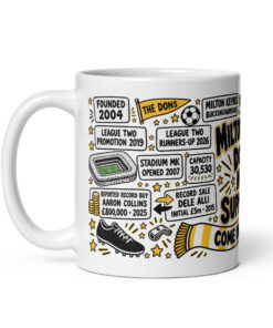 MK Dons Mug No1 Supporter Gift Mugs