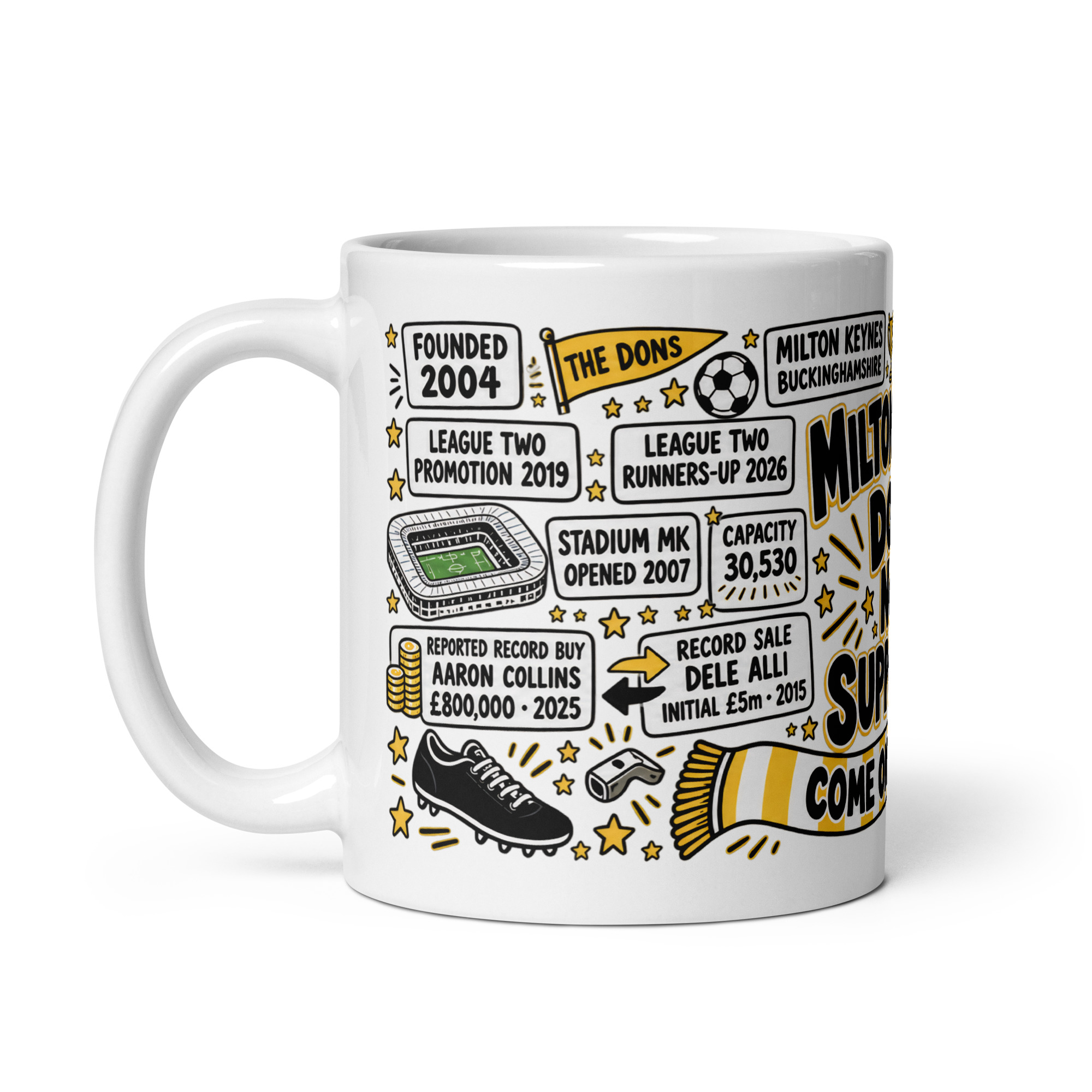 MK Dons Mug No1 Supporter Gift Mugs