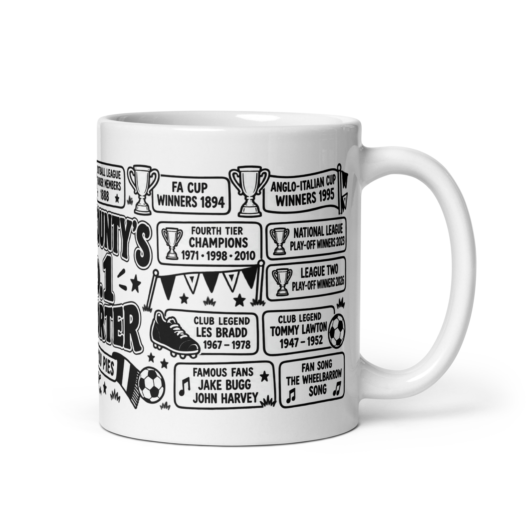 Notts County Mug No1 Supporter Gift Mugs