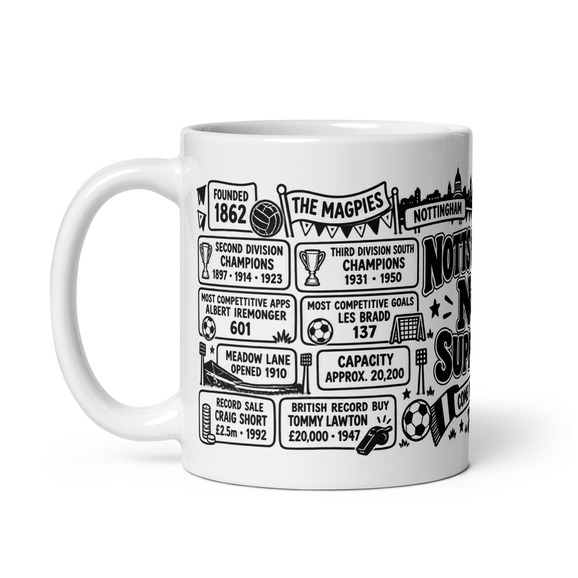 Notts County Mug No1 Supporter Gift Mugs
