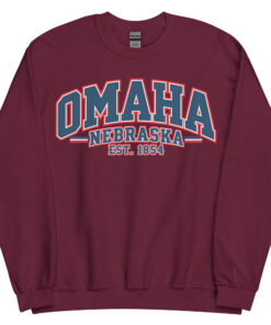 Omaha Nebraska Varsity Sweatshirts College Style