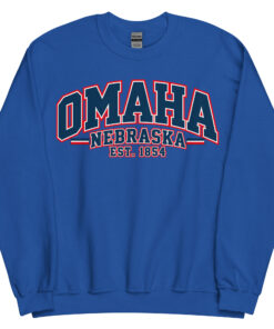 Omaha Nebraska Varsity Sweatshirts College Style