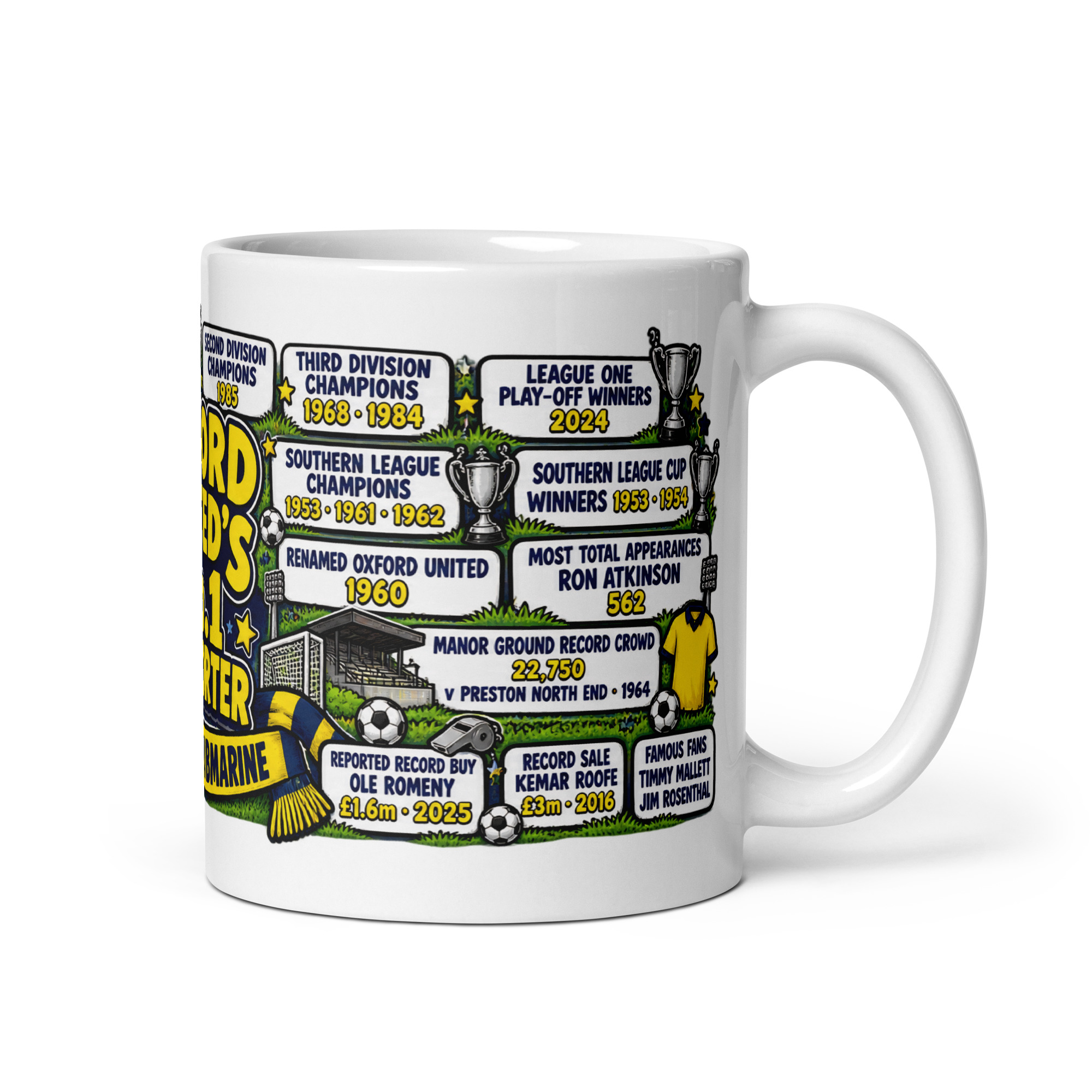 Oxford United Mug No1 Supporter Gift Mugs