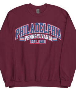 Philadelphia Pennsylvania Varsity Sweatshirts Jumpers