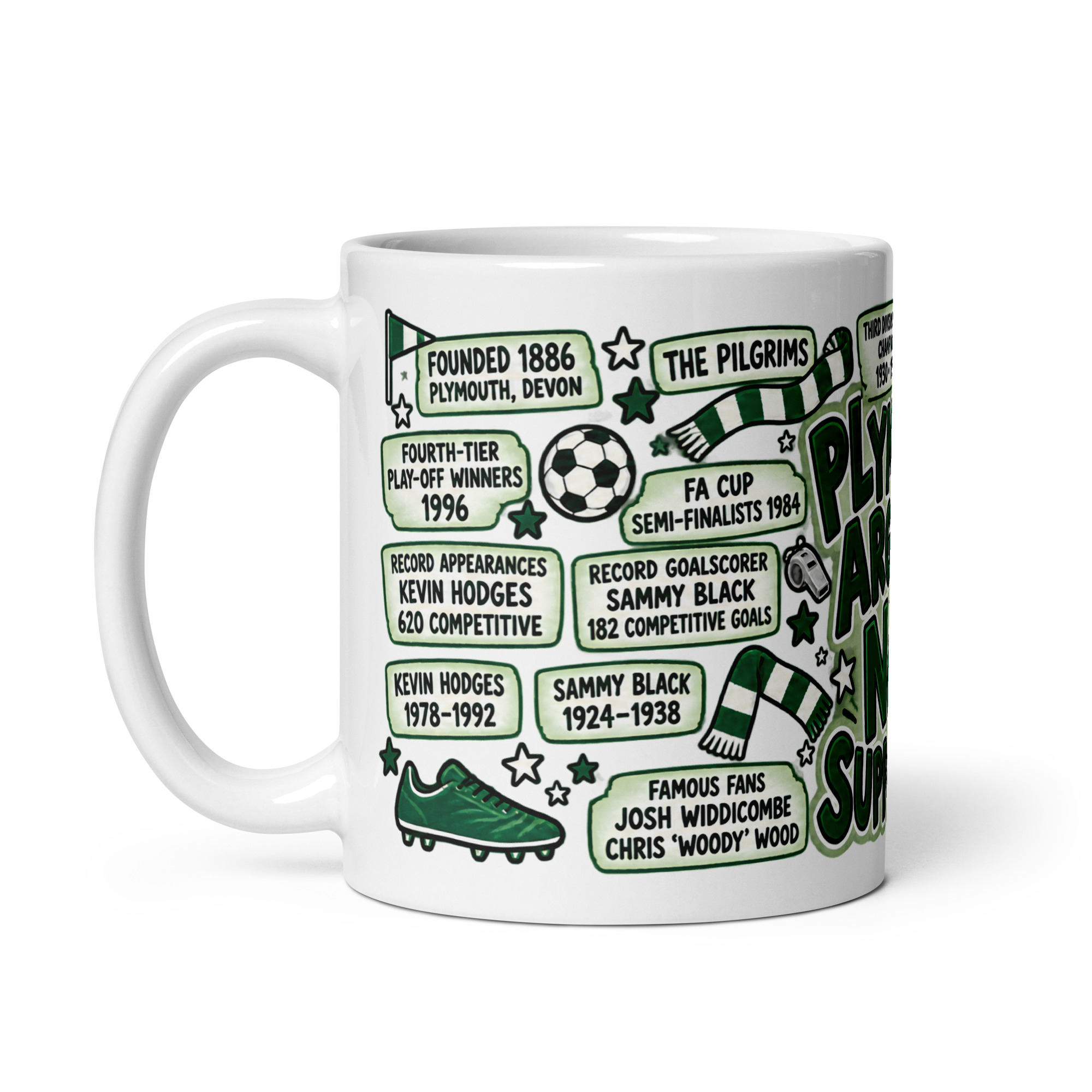 Plymouth Argyle Mug No1 Supporter Gift Mugs