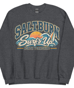 Saltburn North Yorkshire Surfing Jumper Varsity Sweatshirt