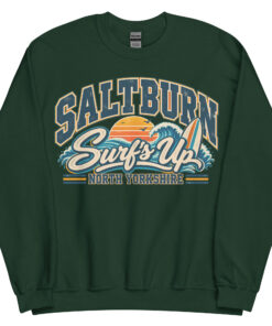 Saltburn North Yorkshire Surfing Jumper Varsity Sweatshirt