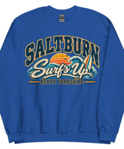 Saltburn North Yorkshire Surfing Jumper Varsity Sweatshirt