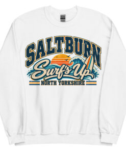Saltburn North Yorkshire Surfing Jumper Varsity Sweatshirt