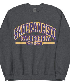 San Francisco California Varsity Sweatshirts College Jumper