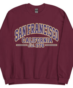San Francisco California Varsity Sweatshirts College Jumper