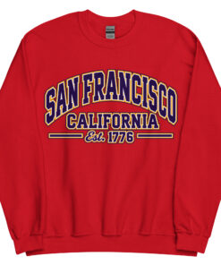 San Francisco California Varsity Sweatshirts College Jumper