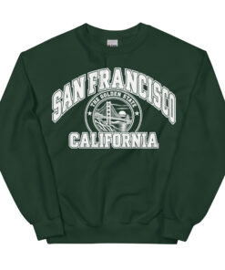 San Francisco California Varsity Sweatshirts College Style