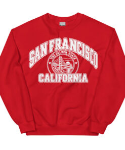 San Francisco California Varsity Sweatshirts College Style